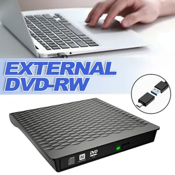 Išorinis DVD Diske USB 3.0 C Tipo CD Burner High Speed DVD-RW įrenginį Degikliai Rašytojas Standžiojo Disko Reader Player