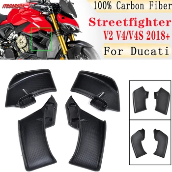 Už Ducati Streetfighter V2-V4 V4S V4R 2018 2019 2020 2021 2022 2023 Motociklo Anglies Pluošto Winglets Fiksuotojo Vėjo Deflektoriai Rinkiniai