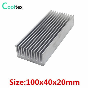 100x40x20mm Aliuminio Heatsink šilumos kriaukle dėl Elektroninių LED IC Galios Stiprintuvo radiatorius, RADIATORIUS aušinimo