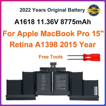 11.36 V Iki 99,5 Wh A1618 Baterija Apple MacBook Pro 15