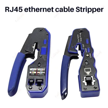 2vnt RJ45 Crimper Tinklo Įrankiai, Replės, Cat5 Cat6 8p Rg Rj 45 Ethernet Kabelis Striptizo Paspaudus Viela, Apkabos, Žnyplės Įrašą Rg45 Lan
