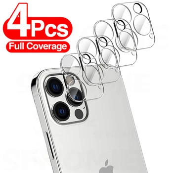 4PCS Fotoaparato Objektyvą Grūdintas Stiklas iPhone 11 12 13 14 Pro Max XS Max X XR Screen Protector Dėl 