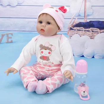 55cm Vinilo Silikono Modeliavimas Atgimimo Lėlės Mėlynas/rudas Akis Fotografijos Rekvizitai Mados ir Lengva Naudoti Kūdikių Ankstyvojo Lavinimo Žaislai