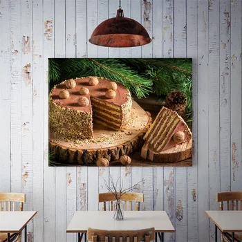 60*40cm Desertas Plakatas Skanus Pyragas, Nuotraukų Neįrėminti Paveikslai Tapyba Sienos Dekoratyvinis Spaudinių Virtuvės Vakarų Restoranas Dekoras