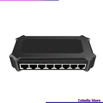 8-Port Gigabit Nevaldomas Tinklo Jungiklio, Home Office Hub Ethernet Splitter Plug and Play Darbalaukio arba Sieninis laikiklis
