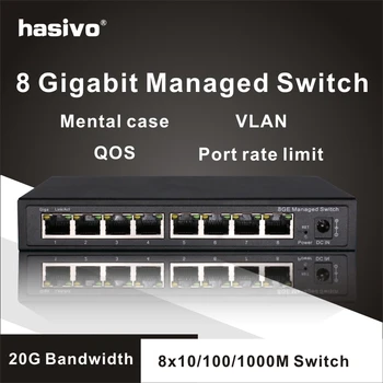 8 Port Gigabit Valdomas Jungiklis Valdomas Ethernet Switch 8 port 10/100/1000M VLAN