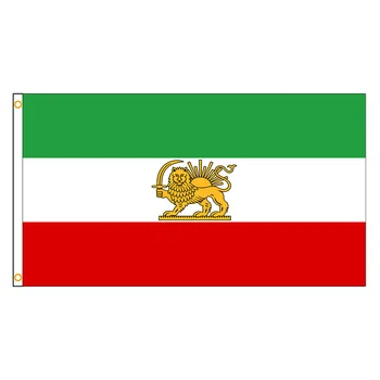 90*150cm Vėliava Iranas su standartizuotas liūtas ir saulė
