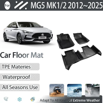 Automobilių TPE Grindų Kilimėliai MG5 MG 5 MK1 MK2 2012~2018 2020~2025 Purvo atsparus Pagalvėlės Pėdos Kilimai LHD Grindys Apima Auto Priedai