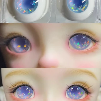 BJD doll obuolius tinka 1/3 1/4 1/6 dydis Akis žaislų mielas mėlynos putojantis deimantas akių pasta lėlės priedai