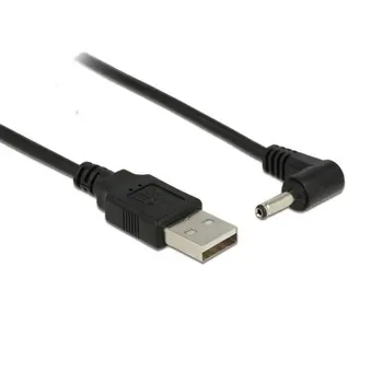 CYSM USB 2.0 Male į Dešinę 90 Laipsnių Kampu 3.5 mm 1.35 mm DC maitinimo Kištuko Barelį 5v Kabelis