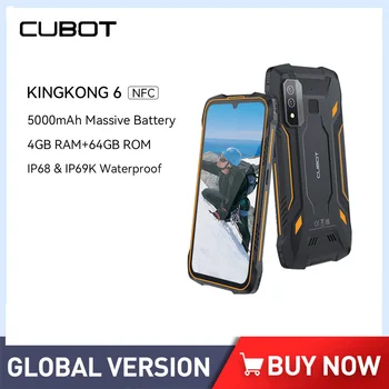 Cubot KingKong 6 Vandeniui Patikima išmaniųjų telefonų 4 GB RAM, 64 GB ROM (128GB Pratęstas) 5000mAh Baterijos NFC 4G Dual SIM Android 
