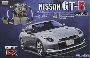 FUJIMI 1:24 Nissan GT-R R35 Su Variklio Vidinės dalys 03794 JDM Surinkti Automobilio Modelį Limited Edition Statinio Surinkimo Modelio Rinkinio Žaislas