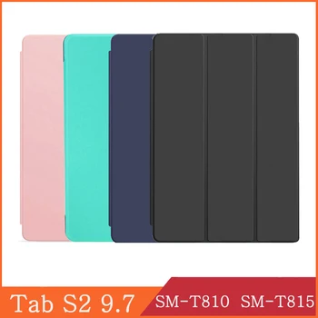 Funda Samsung Galaxy Tab S2 9.7 2015 SM-T810 T815 T813N T819N Odos Flip Cover Stovėti Tablet Atveju SM-T810 SM-T815 SM-T813N