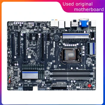 Naudoti LGA 1155 For Intel Z77 GA-Z77X-UD4H Z77X-UD4H Kompiuterio USB3.0 SATA3 Plokštė DDR3 32G Darbalaukio Mainboard