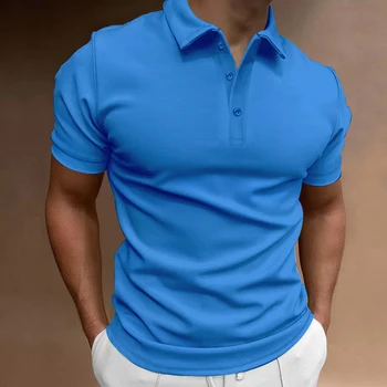 Nauja vasaros megztinis vyrų karšto pardavimo aukštos kokybės vyriški trumpomis rankovėmis kvėpuojantis viršuje verslo atsitiktinis polo marškinėliai