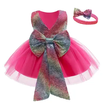 Naujagimio Mergaitės Suknelė Baby Princess Dress Kūdikio Pirmasis 1 Metų Gimtadienio Suknelė Naujagimių Drabužiai Vestuvių Proga Suknelė