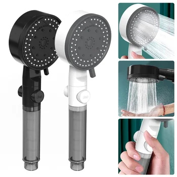 Nešiojamų Dušo Antgalį 10 Rūšių Aukšto Slėgio Filtruojamas Dušo Galva, Tai Vienas Svarbiausių Sustabdyti Vandens Vonios Kambarys Nešiojamą Showerhead Vonios Kambarys Įrankis