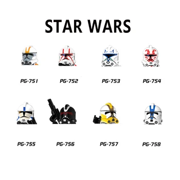 PG8078 Blokai Klonas Troopers Serijos Plytų Duomenys REX Mini Figūrėlės 501st Legiono Pav Asamblėjos Vaikų Žaislas