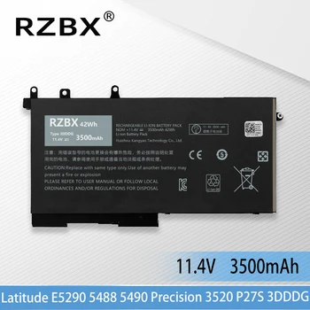 RZBX Aukštos Kokybės 3DDDG Nešiojamas Baterija Dell Latitude E5280 E5480 5290 P60F P27S 080JT9 03VC9Y 93FTF 00JWGP Serijos 11.4 V 42Wh