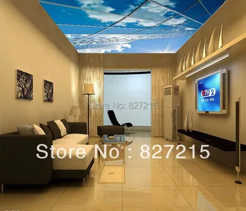 SV-2544 mėlynas dangus su saule spausdinimo įtempiamos lubos filmas su tą pačią funkciją kaip ir lubų plokštės vonios kambarys ir gyvenamasis kambarys