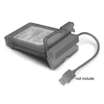 USB 3.0 SATA III Standžiojo Disko Talpyklos Apsaugoti Padengti Vandeniui atsparus Dulkėms Anti-shock Saugus Pakeitimo 2,5 Colių HDD SSD