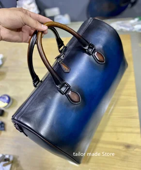 Vyriški Prabangūs Dizaino, natūralios Odos Nešiojamų Kelionės Krepšys Bagažo krepšys