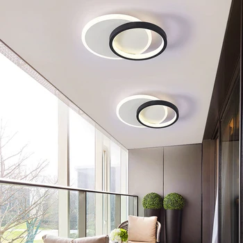 Šiuolaikinių LED Lubų Šviesos, 2 Žiedai, Kūrybinis Dizainas Lubų Lempa Patalpų Apšvietimas Šviestuvai Prieškambario Balkono Eilėje Biuro Apdailos
